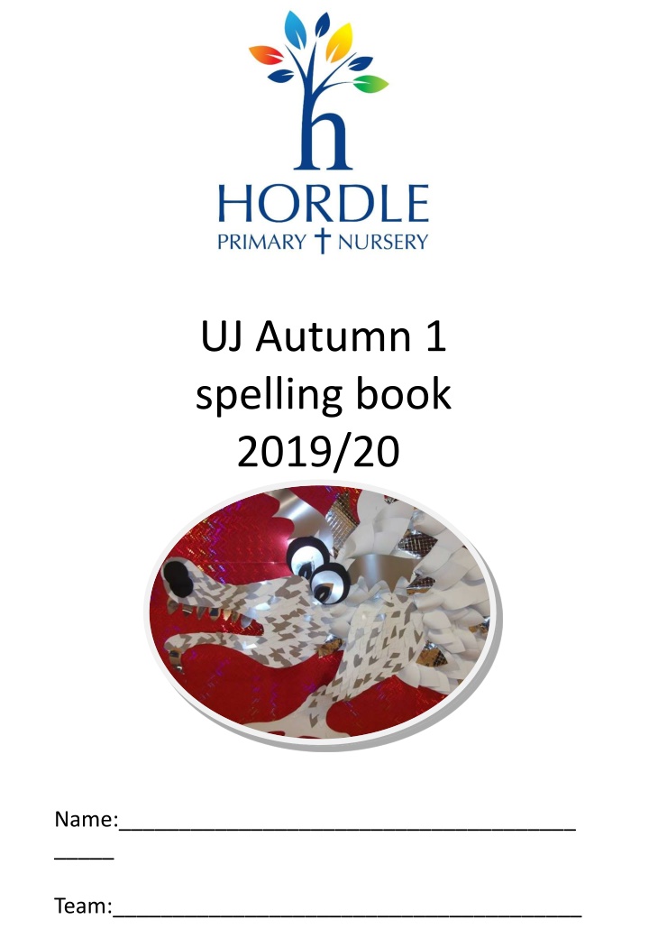 uj autumn 1 spelling book 2019 20