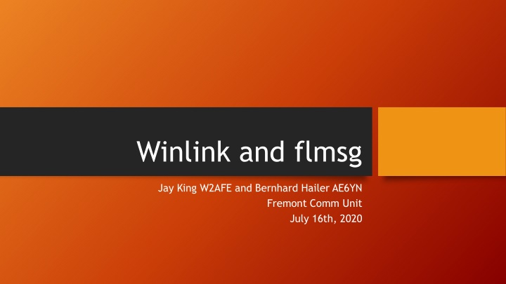 winlink and flmsg