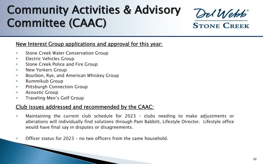 community activities advisory committee caac 2