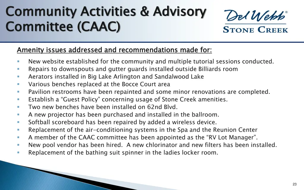 community activities advisory committee caac 3