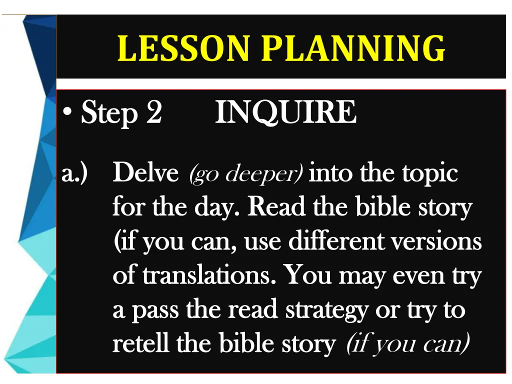 lesson planning 5