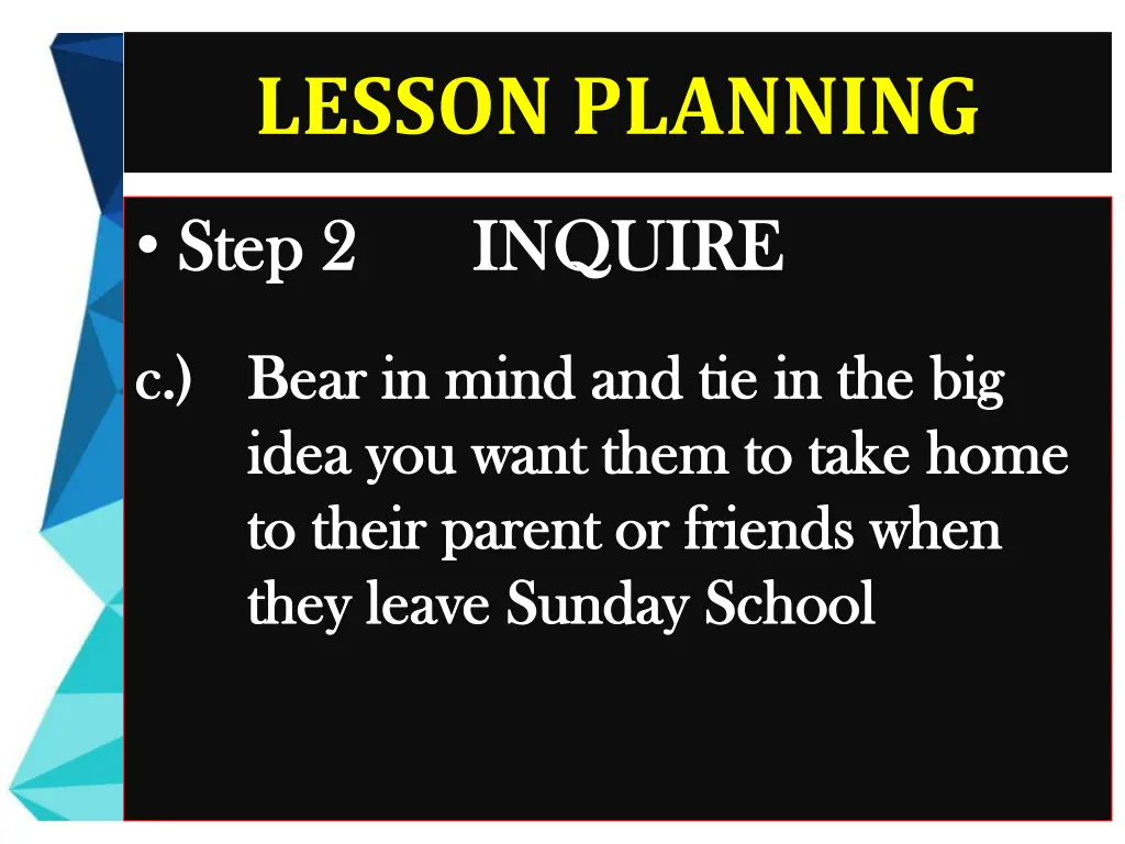 lesson planning 7