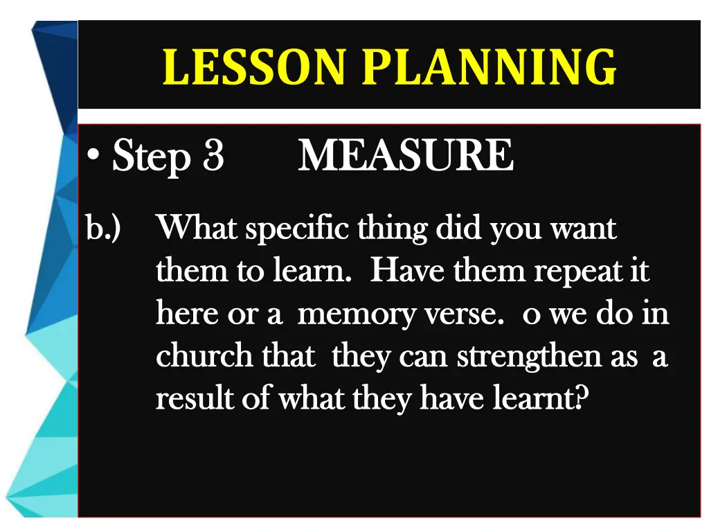 lesson planning 9