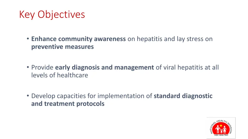 key objectives