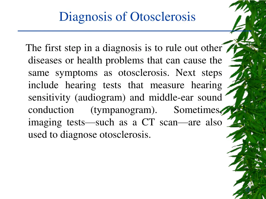 diagnosis of otosclerosis 1