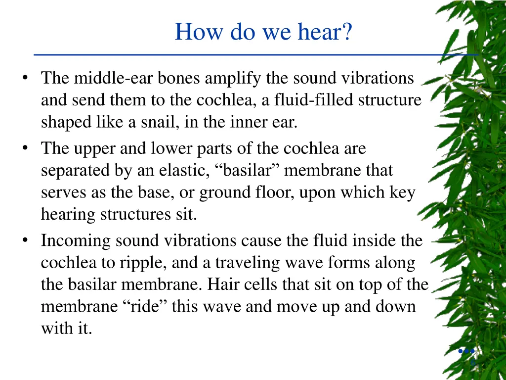 how do we hear 1