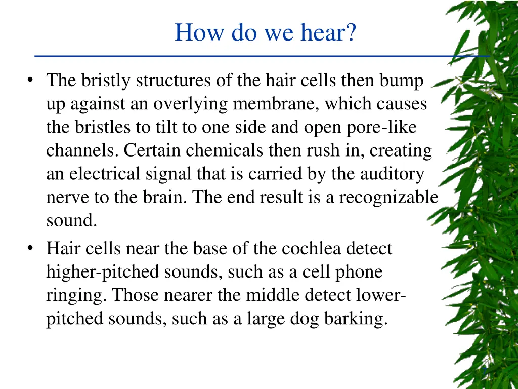 how do we hear 2