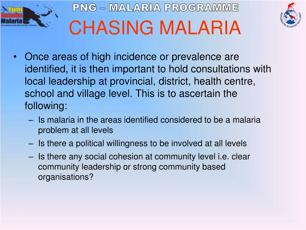 png malaria programme 4