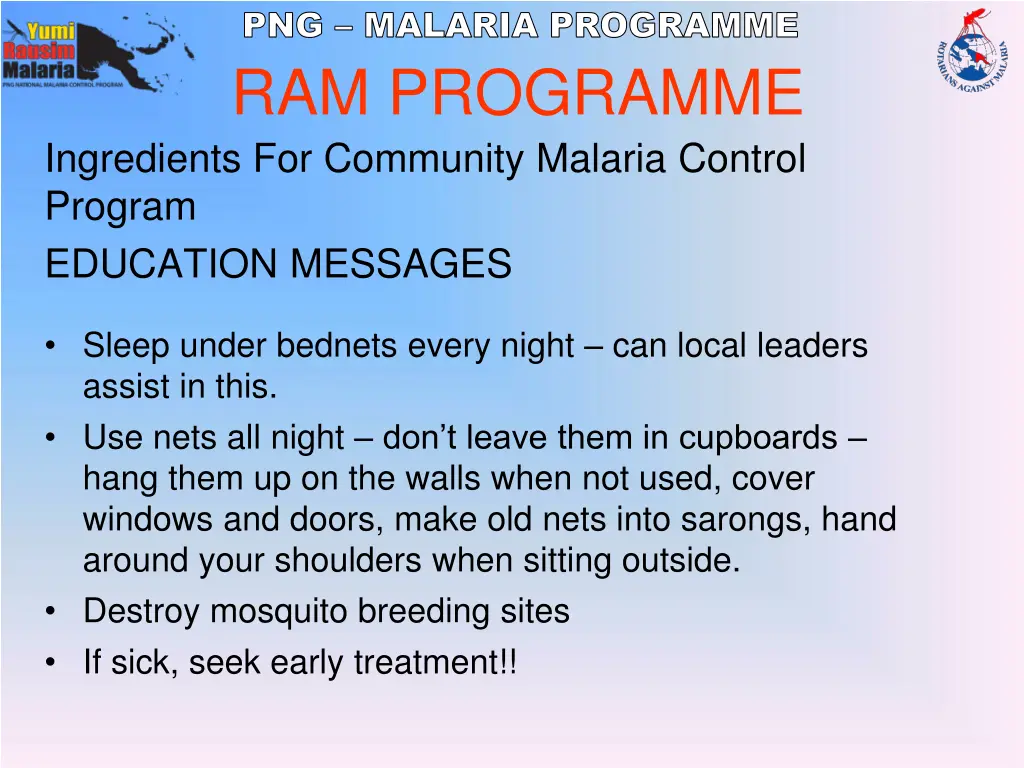 png malaria programme 8