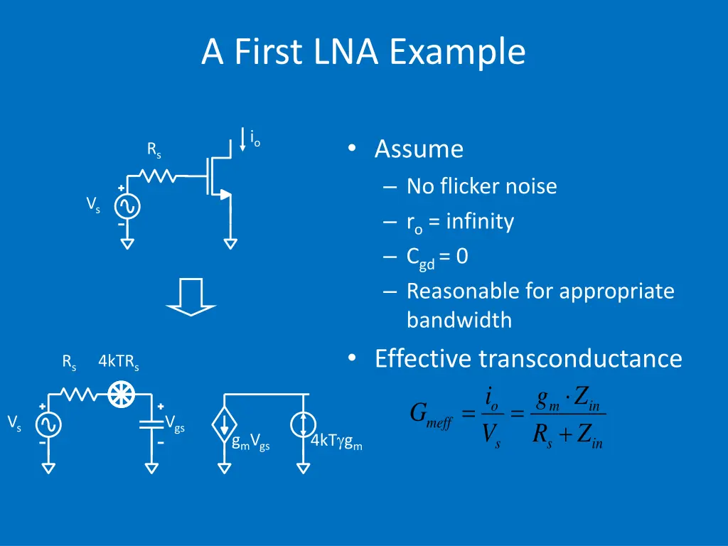 a first lna example