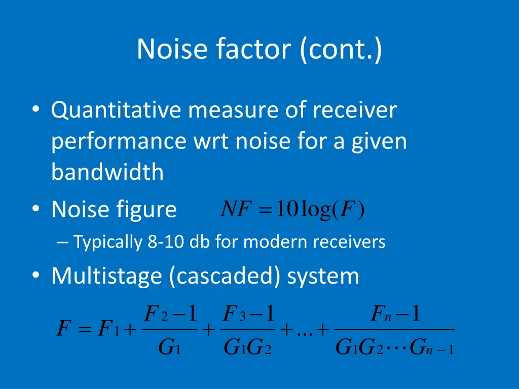 noise factor cont 1