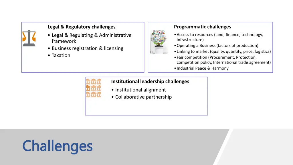 programmatic challenges