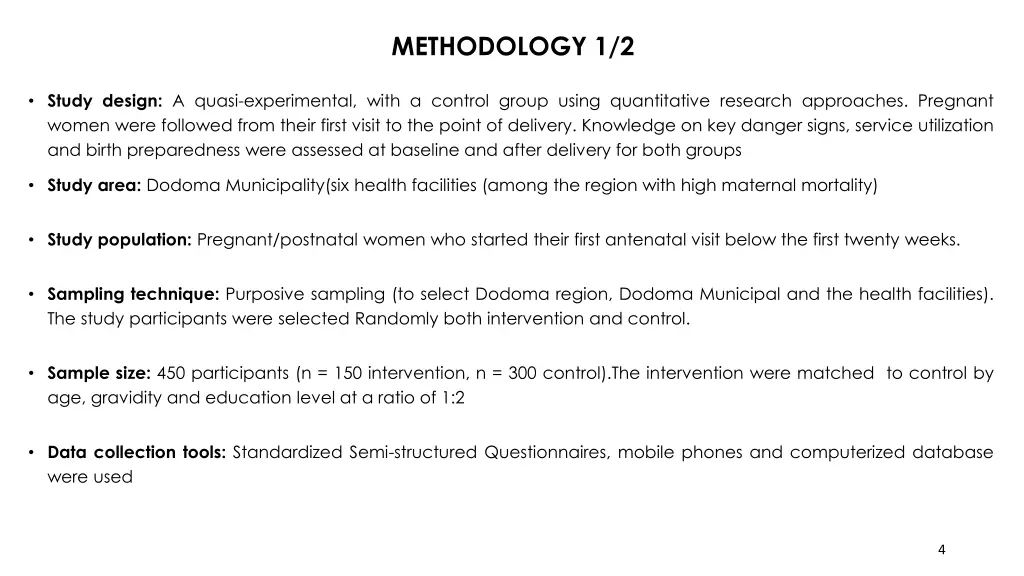 methodology 1 2