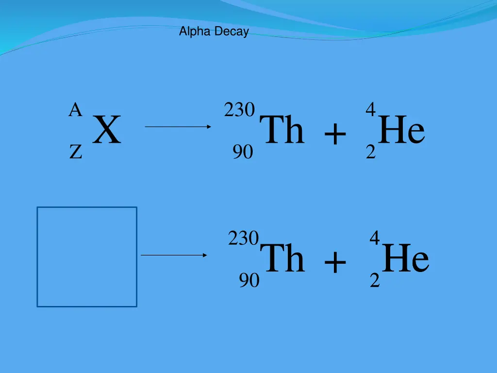 alpha decay 4