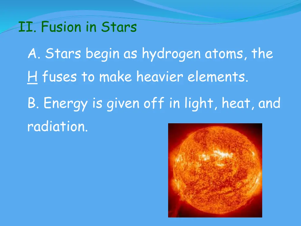 ii fusion in stars