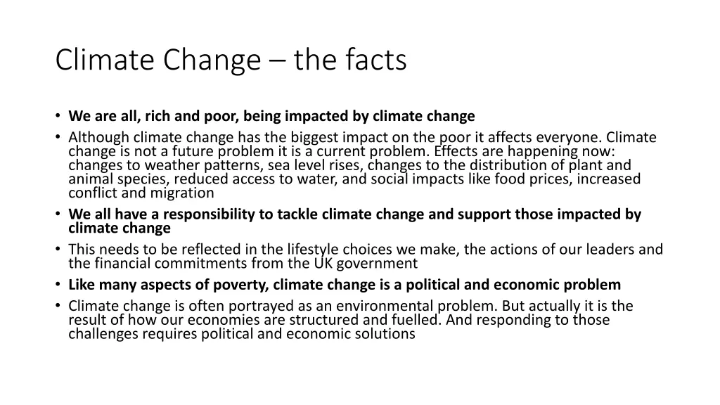 climate change the facts