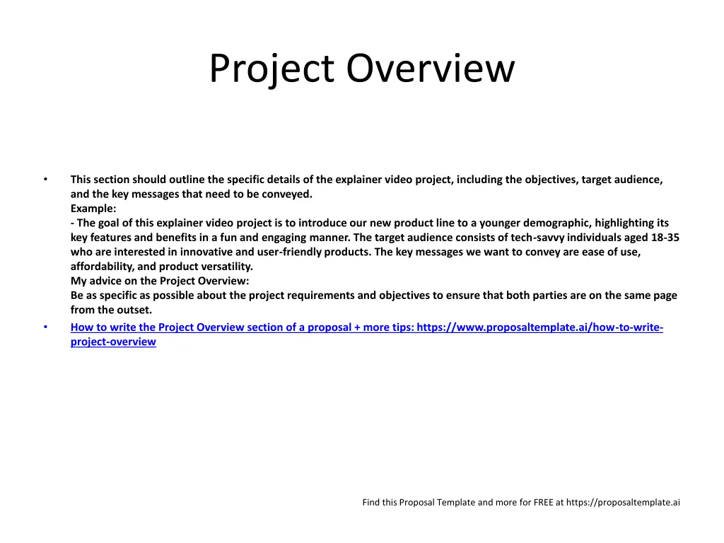 project overview