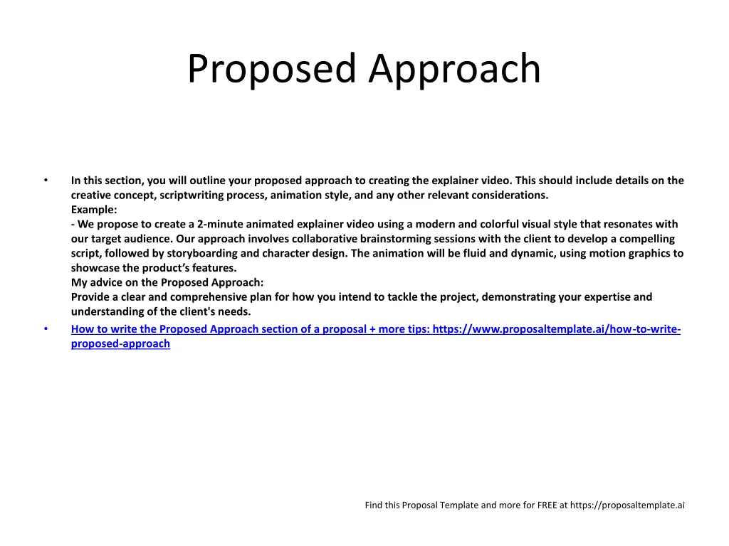 proposed approach