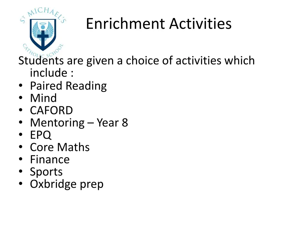 enrichment activities