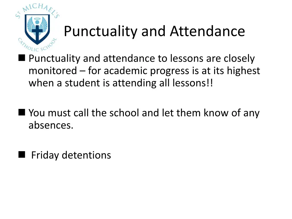 punctuality and attendance