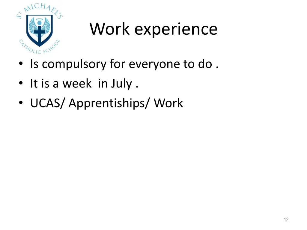 work experience