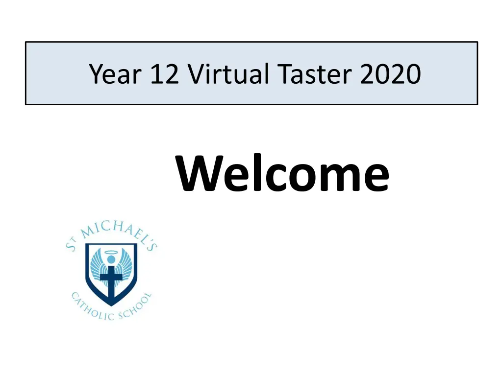 year 12 virtual taster 2020