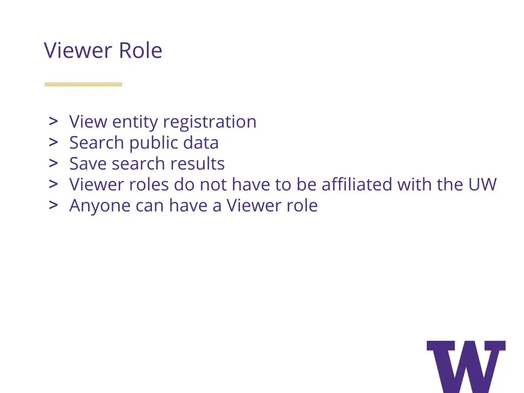 viewer role