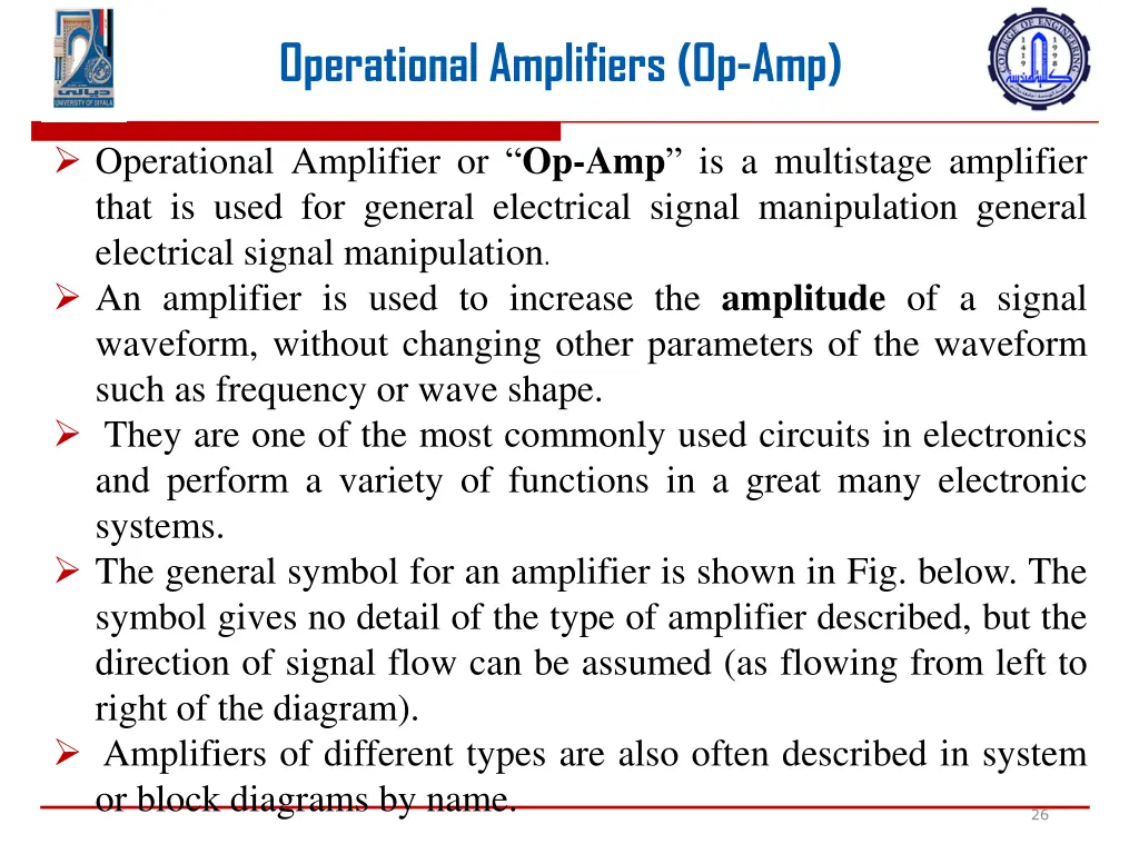 operational amplifiers op amp 1