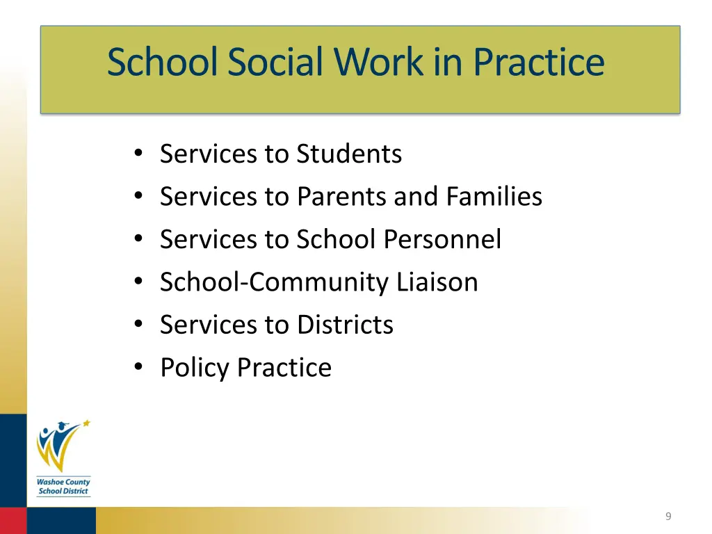 school social work in practice