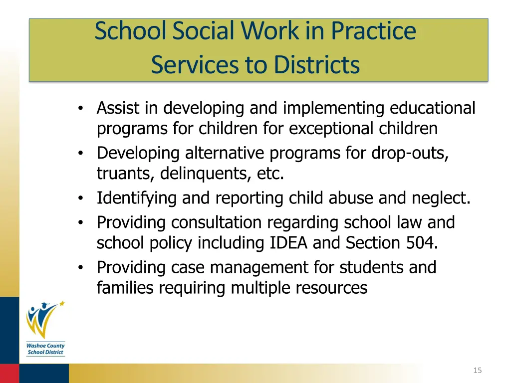 school social work in practice services 2