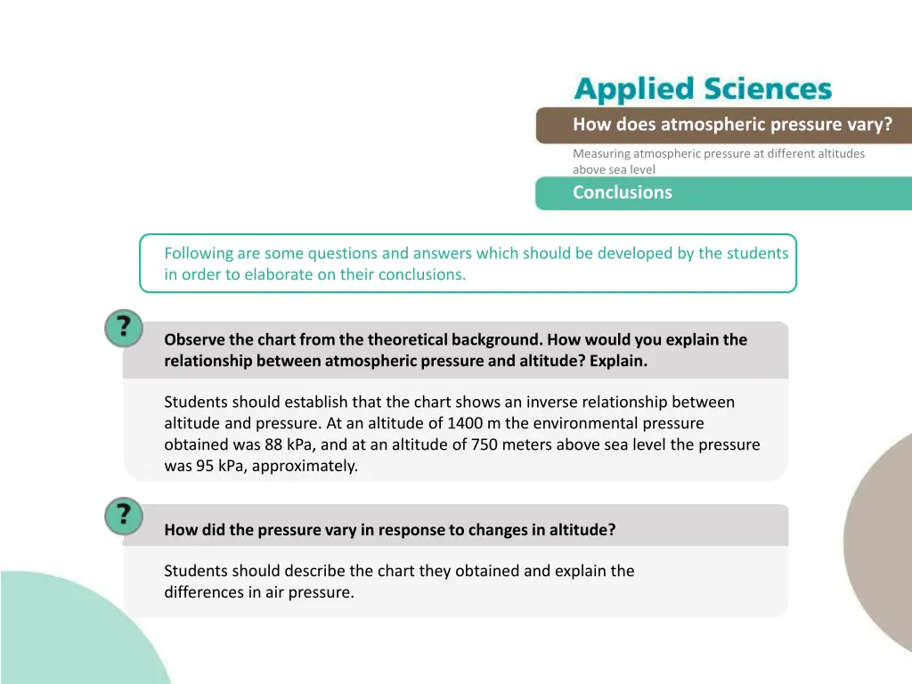 how does atmospheric pressure vary 21