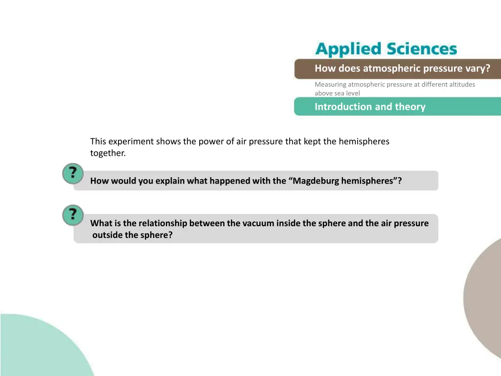 how does atmospheric pressure vary 4