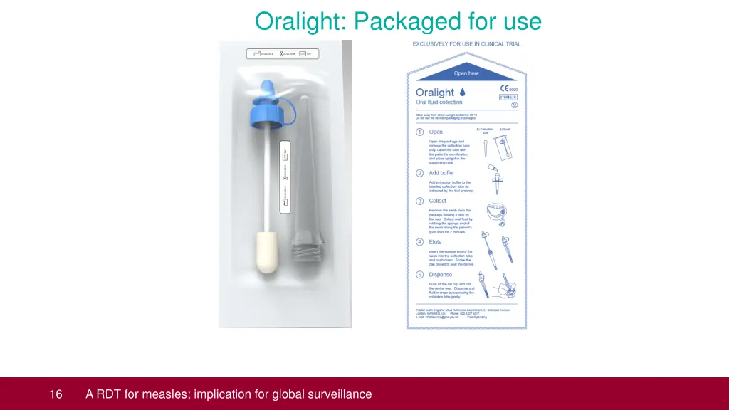 oralight packaged for use