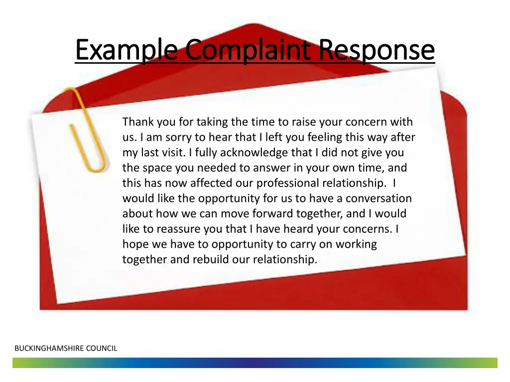 example complaint response example complaint