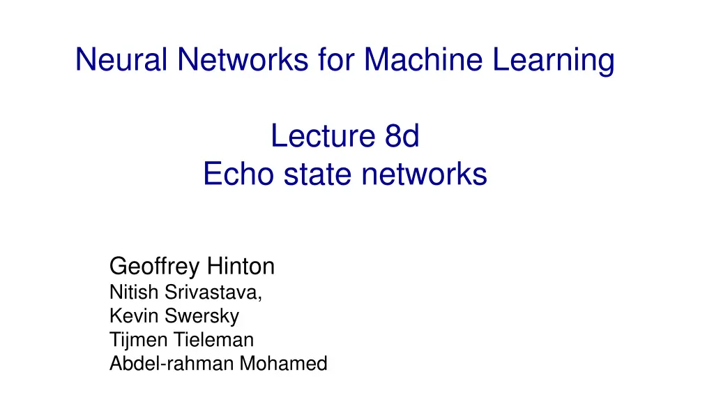 neural networks for machine learning 3