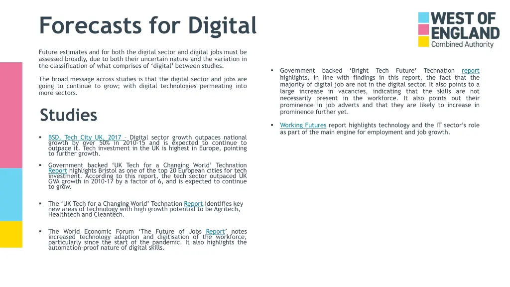 forecasts for digital