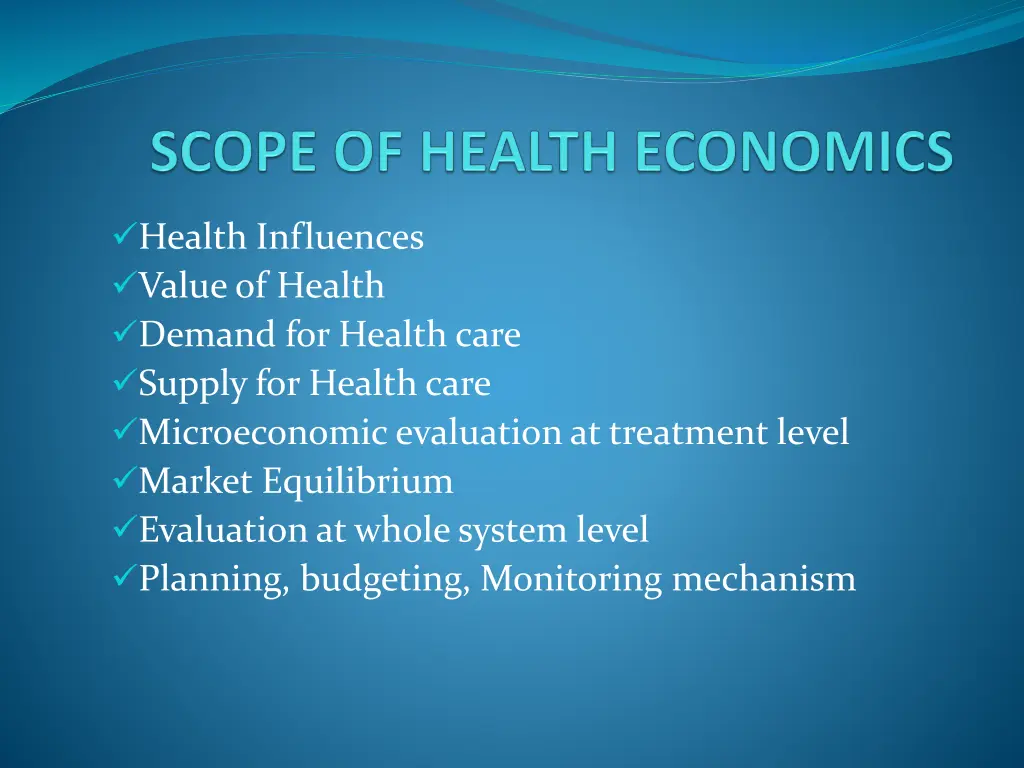 health influences value of health demand