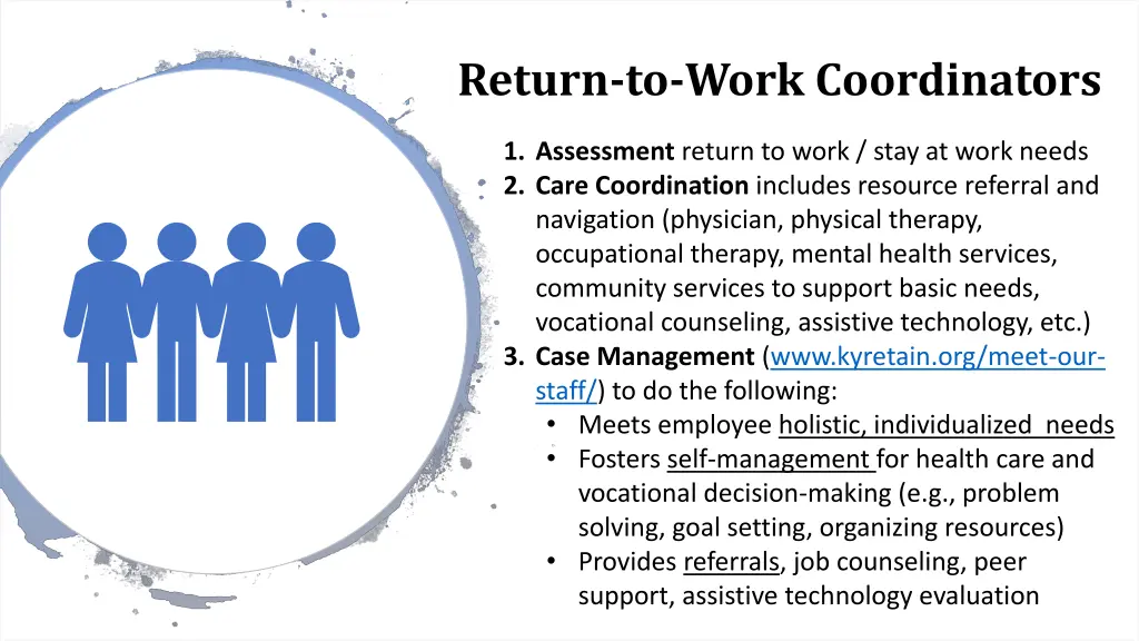 return to work coordinators