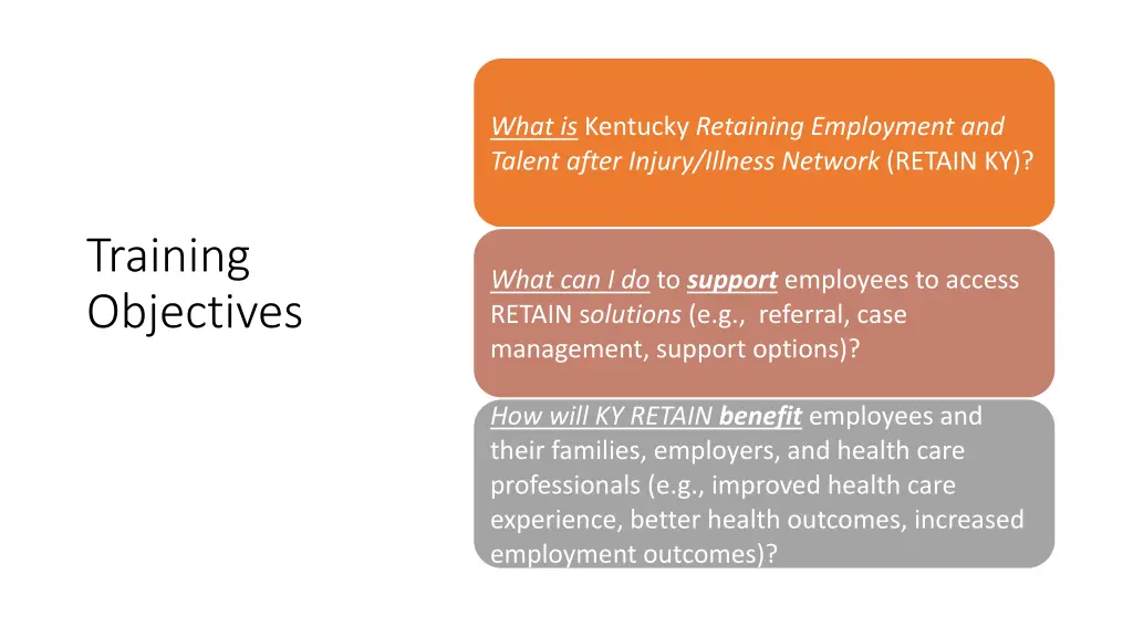 what is kentucky retaining employment and talent