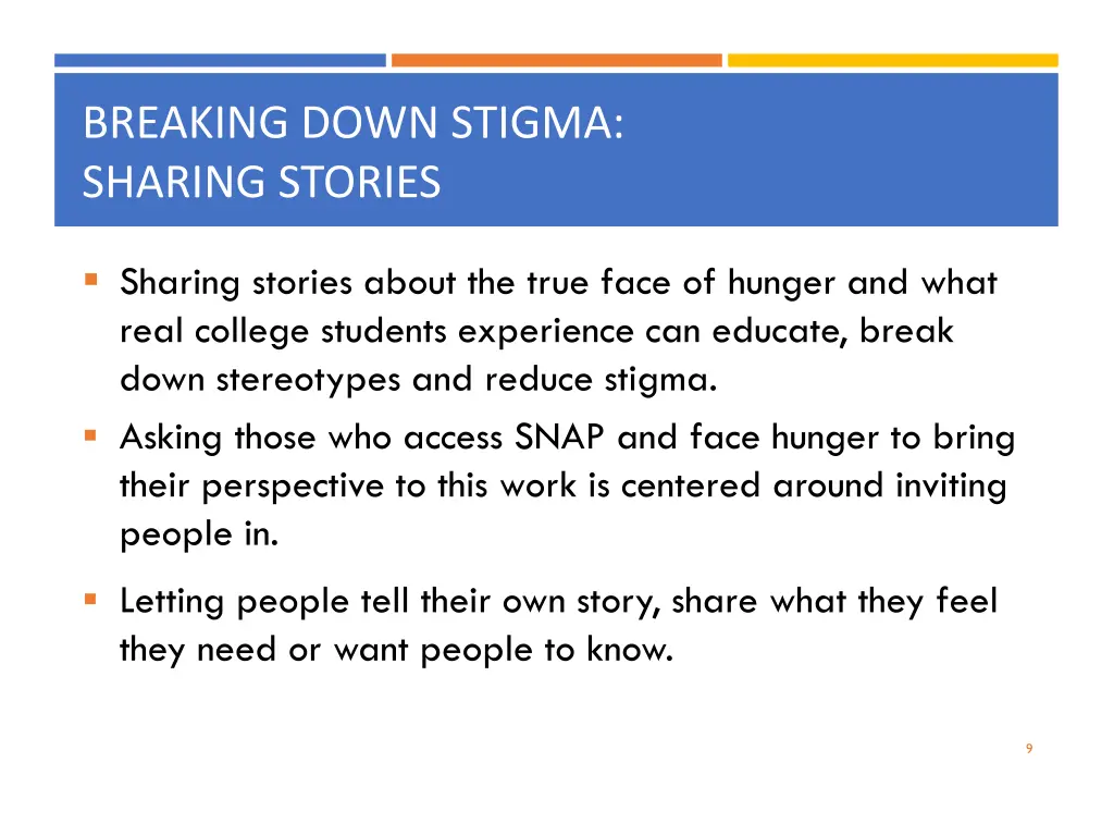 breaking down stigma sharing stories