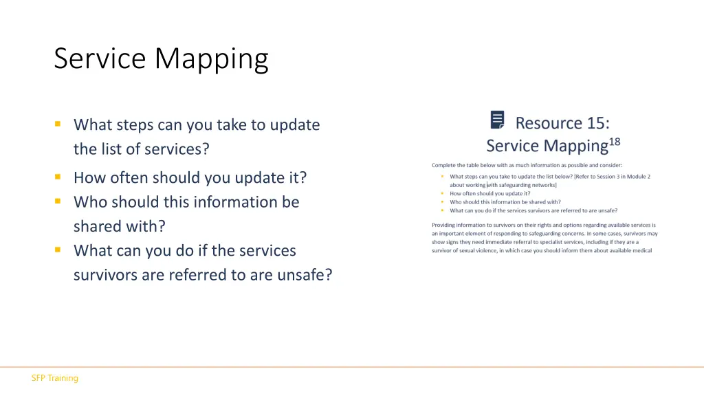 service mapping