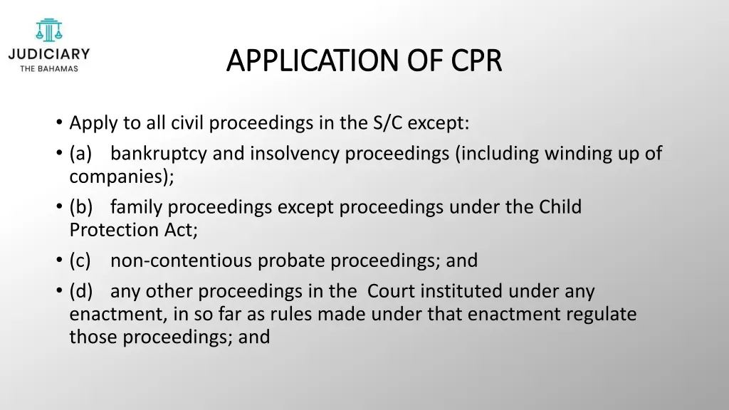 application of cpr application of cpr