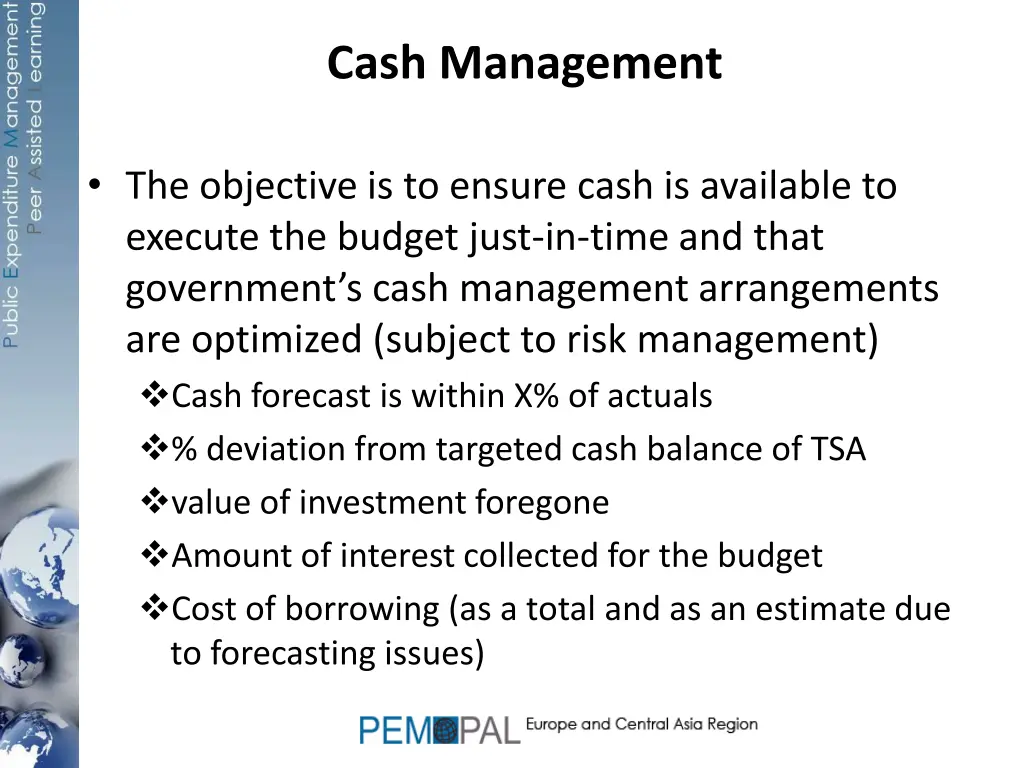 cash management