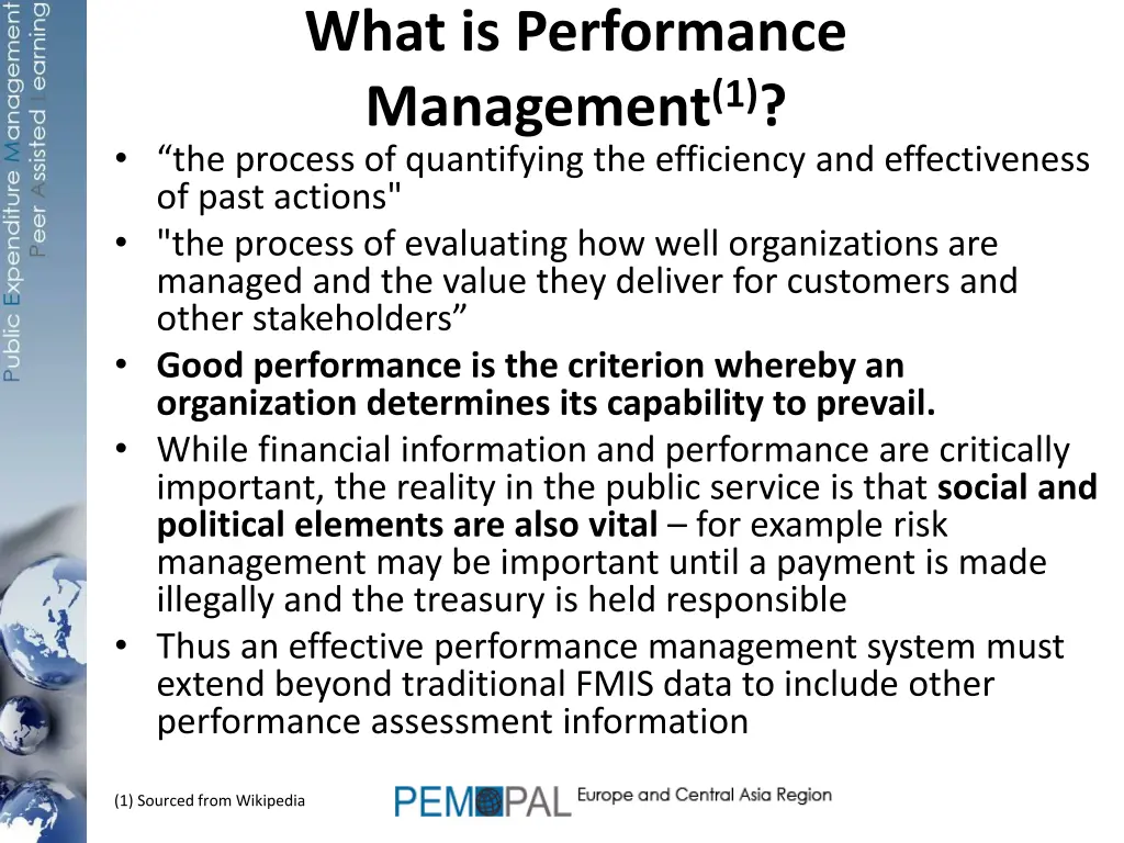 what is performance management 1 the process