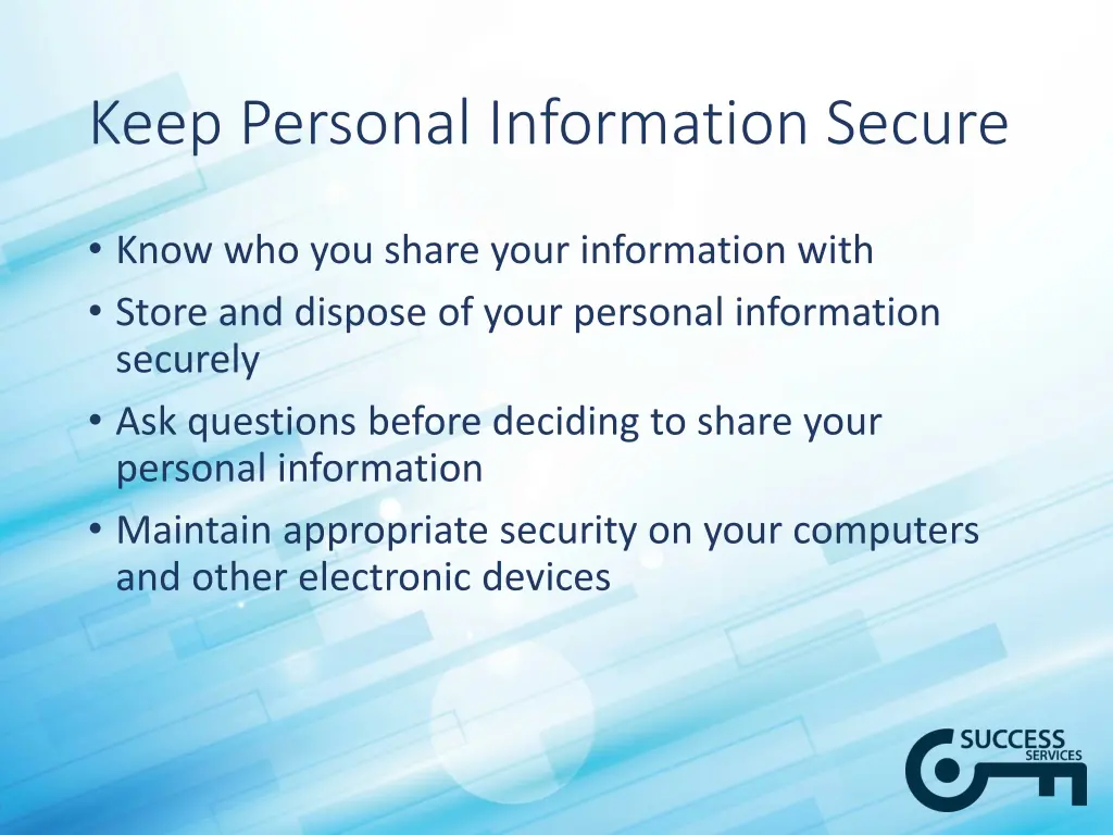 keep personal information secure