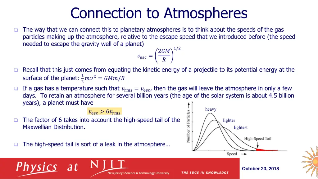 connection to atmospheres