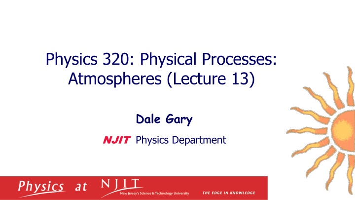 physics 320 physical processes atmospheres