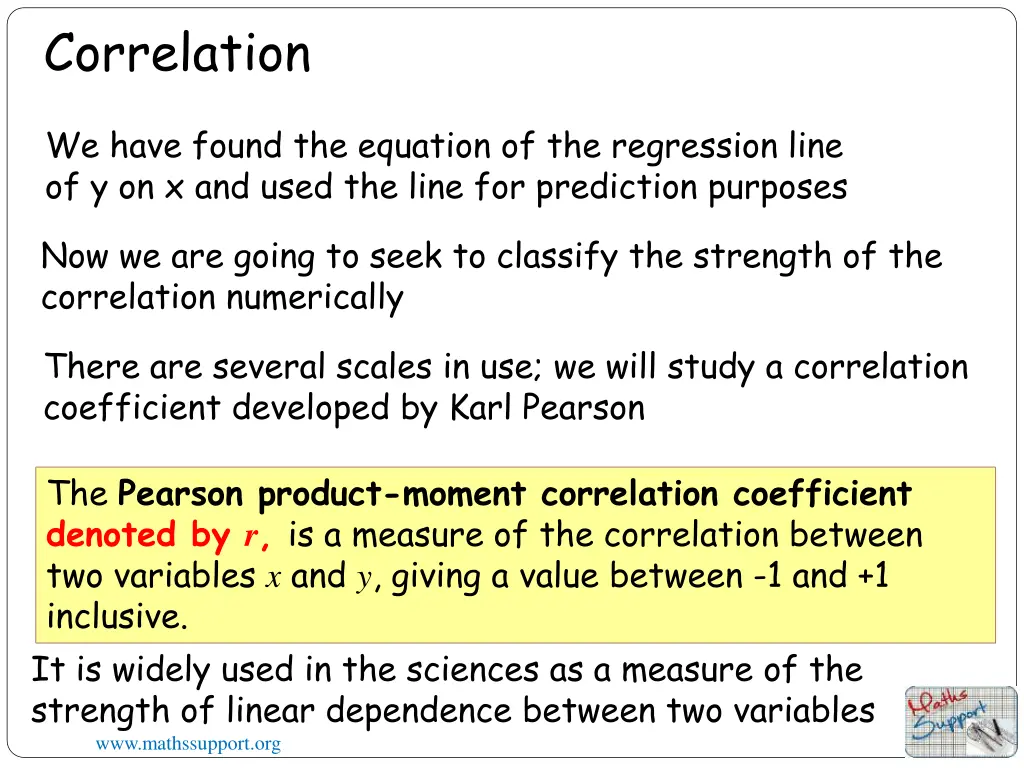 correlation 1