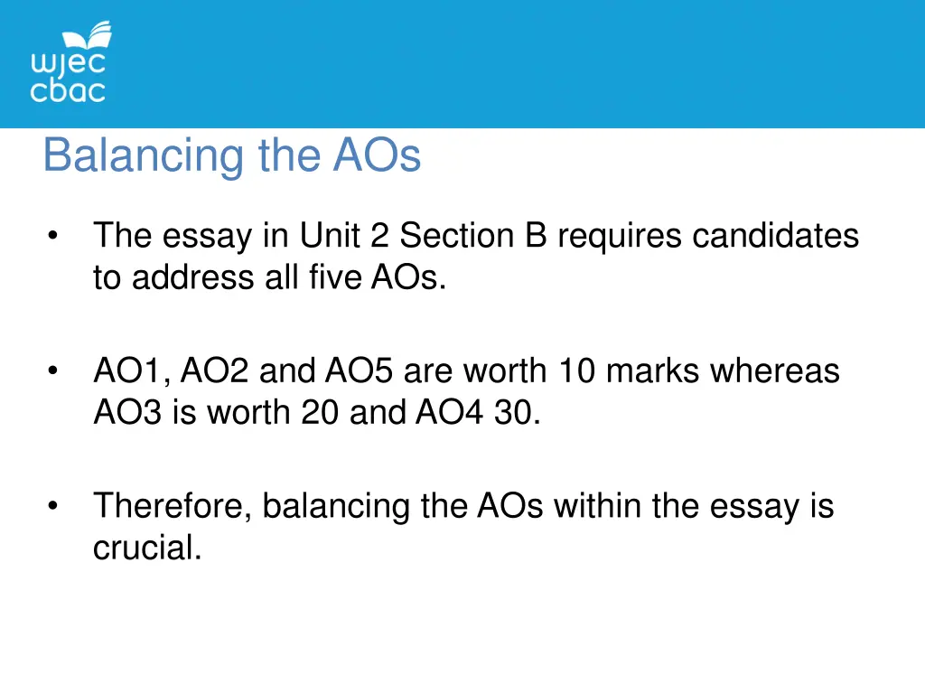 balancing the aos