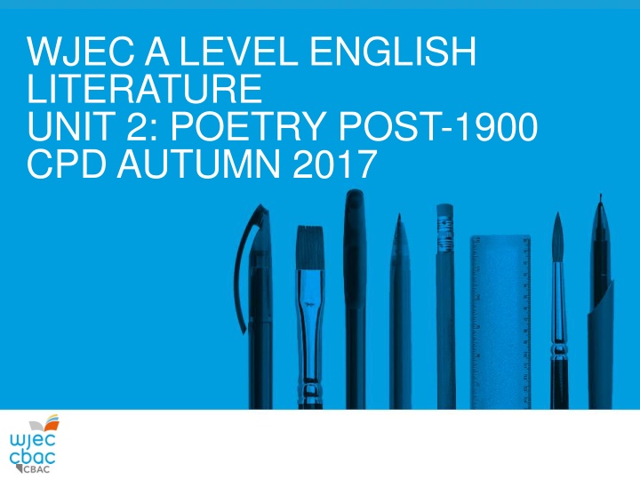 wjec a level english literature unit 2 poetry